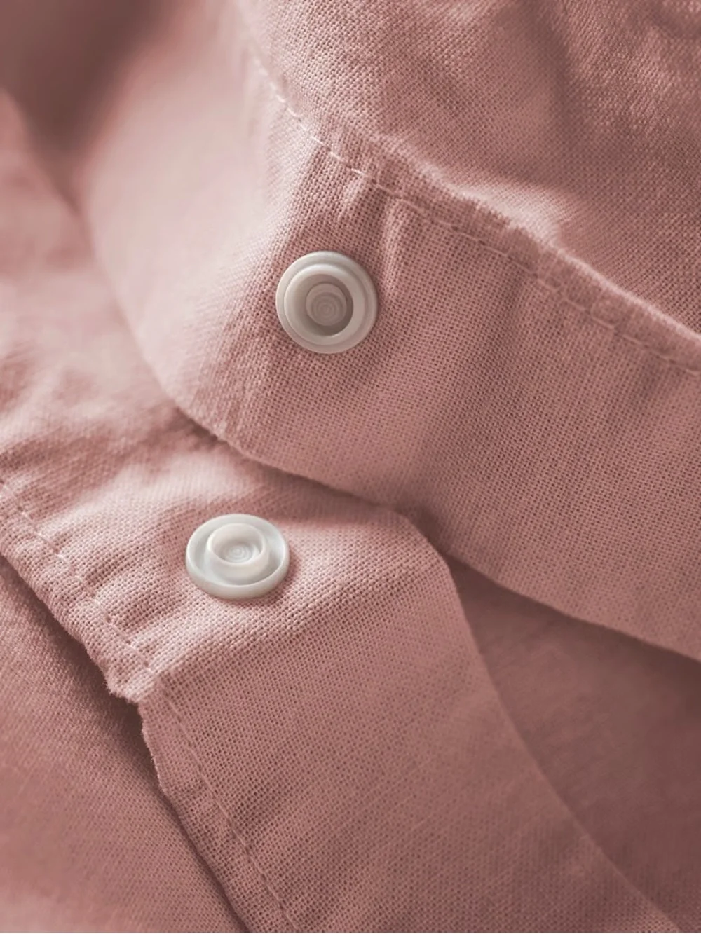 Soft Pink Cotton Duvet Set - Queen/Full